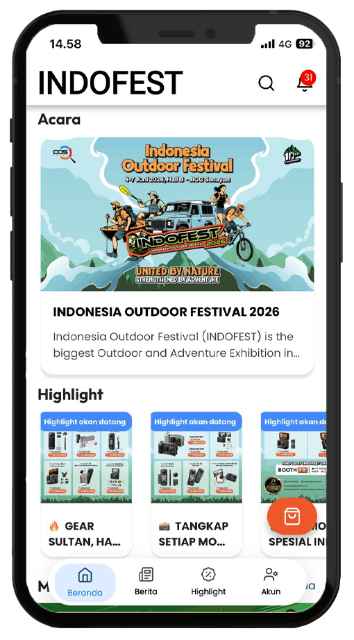 INDOFEST Mobile Application Mockup