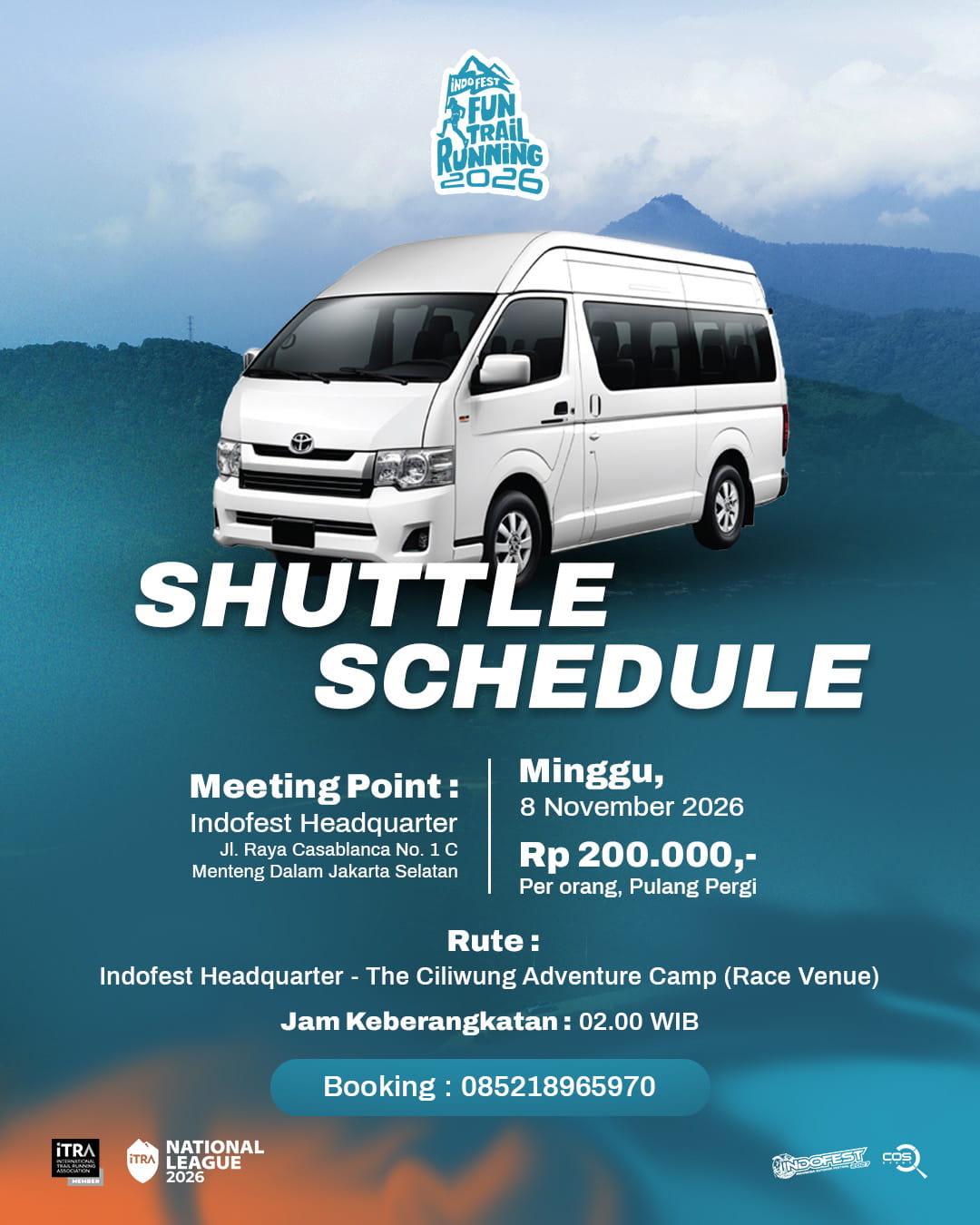 IFTR 2026 shuttle schedule